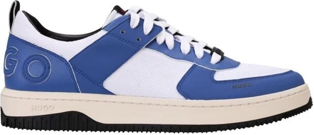 Hugo Boss Lichtblauwe Vetersneakers voor Heren Blue