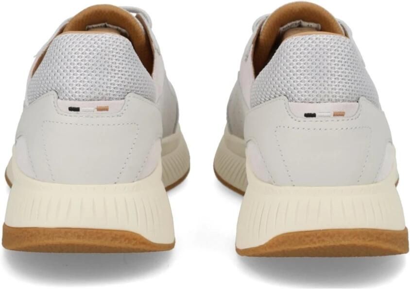 Boss Lage leren sneakers met perforaties - Foto 3