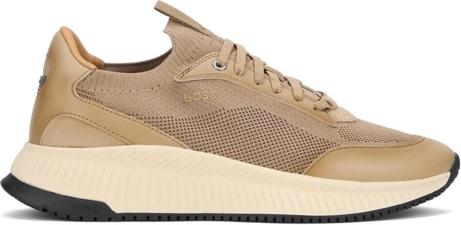 Boss Lage sneakers met mesh bovenwerk