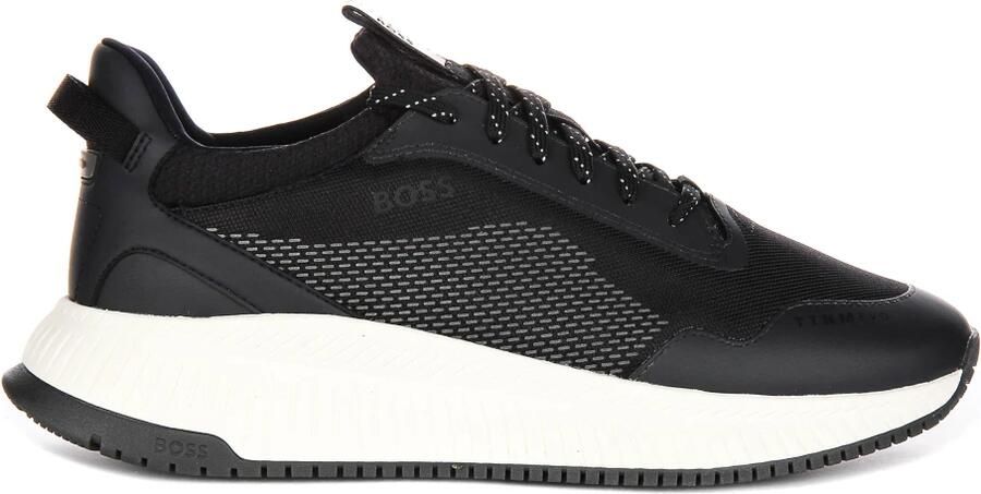 Boss Moderne Donkerblauwe Textiel Sneakers Mannen