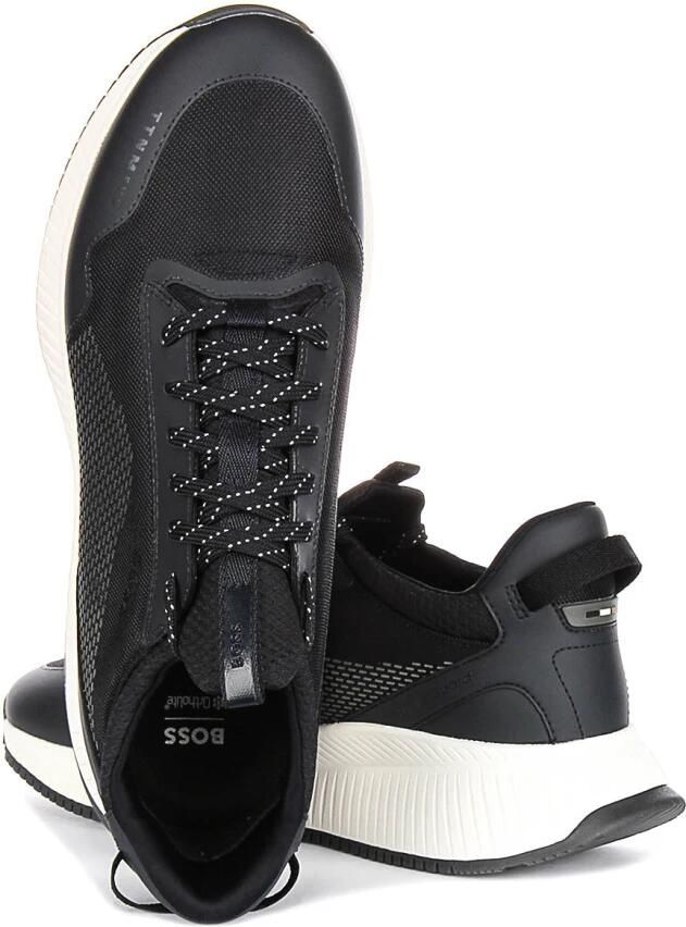 Boss Moderne Donkerblauwe Textiel Sneakers Mannen - Foto 3