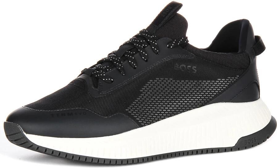Boss Moderne Donkerblauwe Textiel Sneakers Mannen - Foto 5
