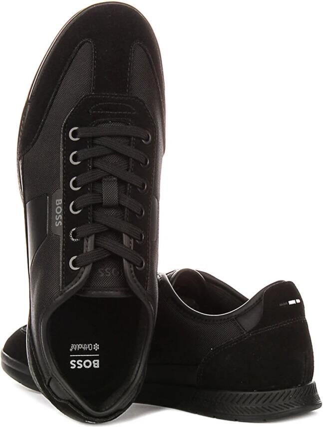 Boss Lage sneakers met applicaties in suèdelook model 'NITAN_LOWP_NYMITH' - Foto 2