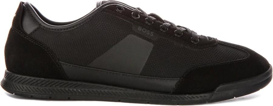 Hugo Boss Heren Sneakers Zwart 50563824 005 Nitan Lowp Txmx