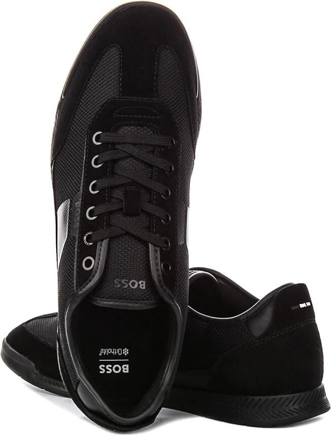 Hugo Boss Heren Sneakers Zwart 50563824 005 Nitan Lowp Txmx - Foto 2