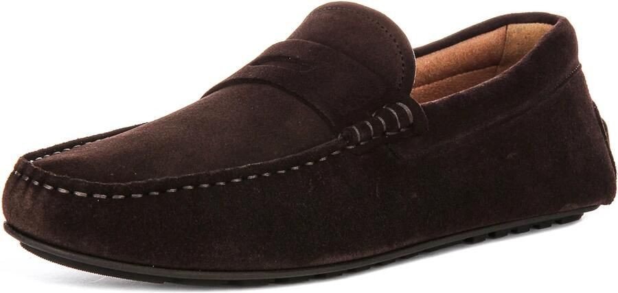 Boss Mocassins van leer met labeldetail model 'Noel' - Foto 5