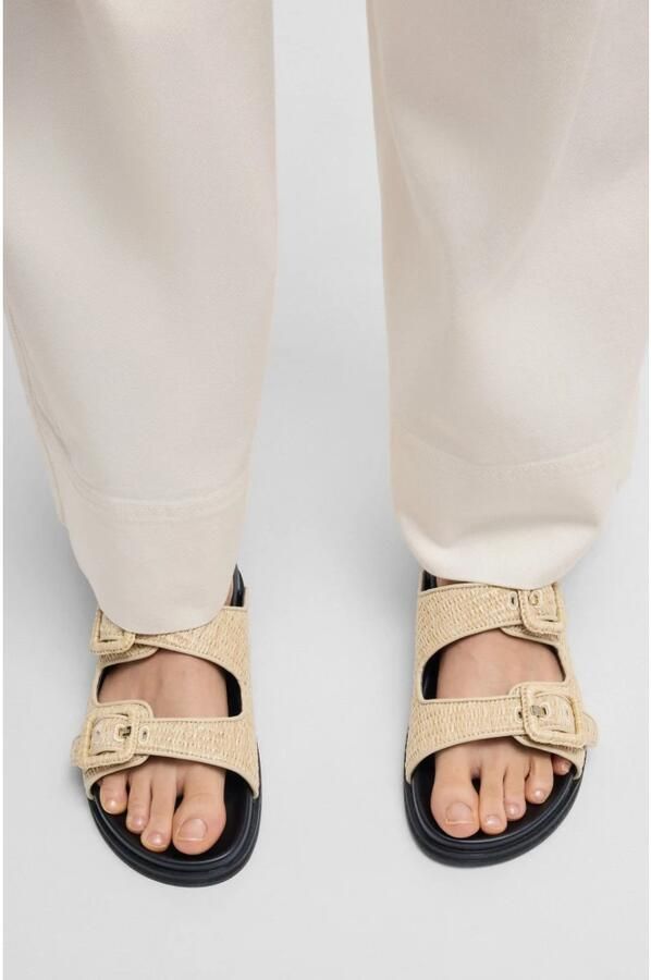 Boss Slippers met labeldetail model 'Freyah' - Foto 3