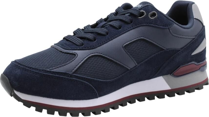 BOSS Lage Sneakers Heren Jonah Runn Textiel Blauw - Foto 9