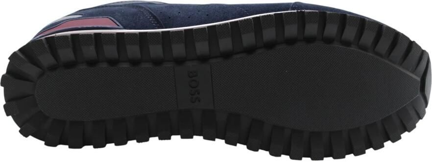 BOSS Lage Sneakers Heren Jonah Runn Textiel Blauw - Foto 13
