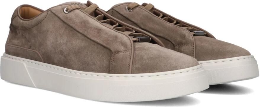 Boss Taupe Suède Stijlvolle Sneakers voor Heren - Foto 2
