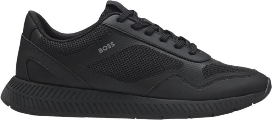 BOSS Heren Sneakers Zwart 50568928 005 Titanium