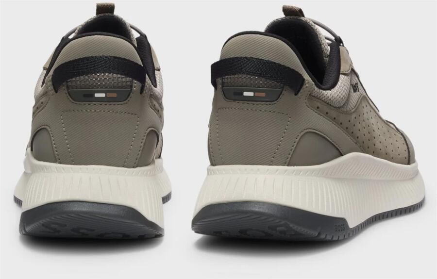 Hugo Sportieve Beige Sneakers met Suède Afwerking - Foto 3