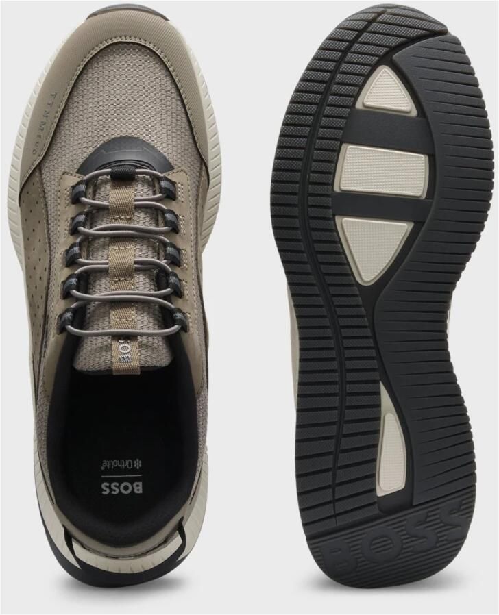 Hugo Sportieve Beige Sneakers met Suède Afwerking - Foto 2