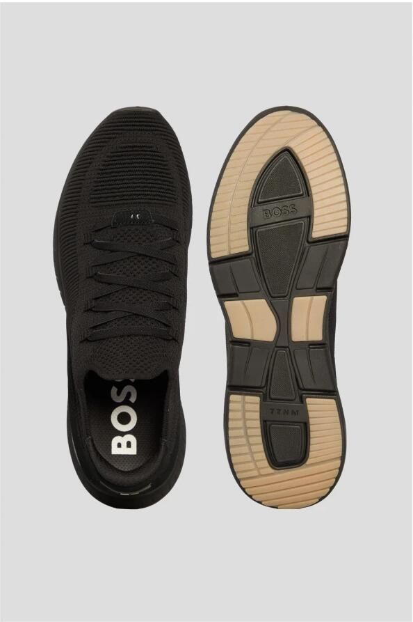 Hugo Stoffen lage sneakers met suède inzetstukken - Foto 2