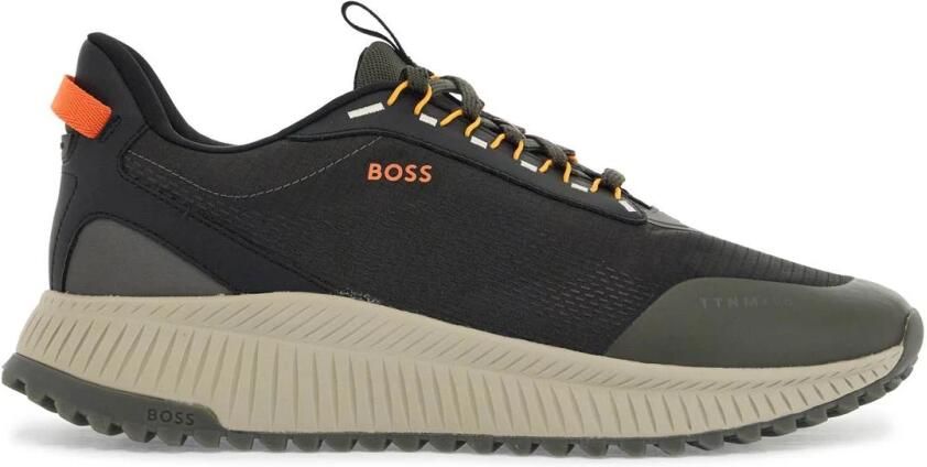 Boss Urban Ademende Sneakers met Oranje Details