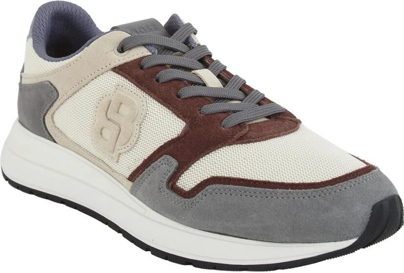 BOSS Sneakers laag 'Vinston' donkerbruin lichtgrijs donkergrijs - Foto 4
