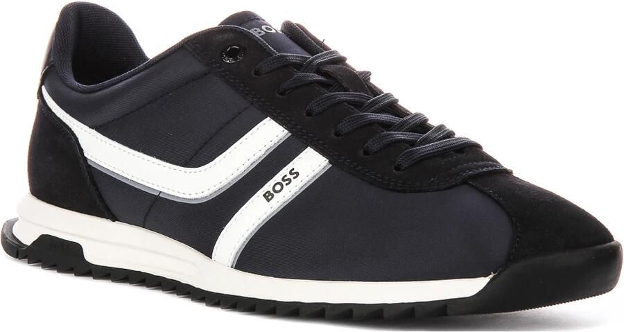 Boss Orange Lage sneakers met details in suèdelook model 'ZAYN' - Foto 5
