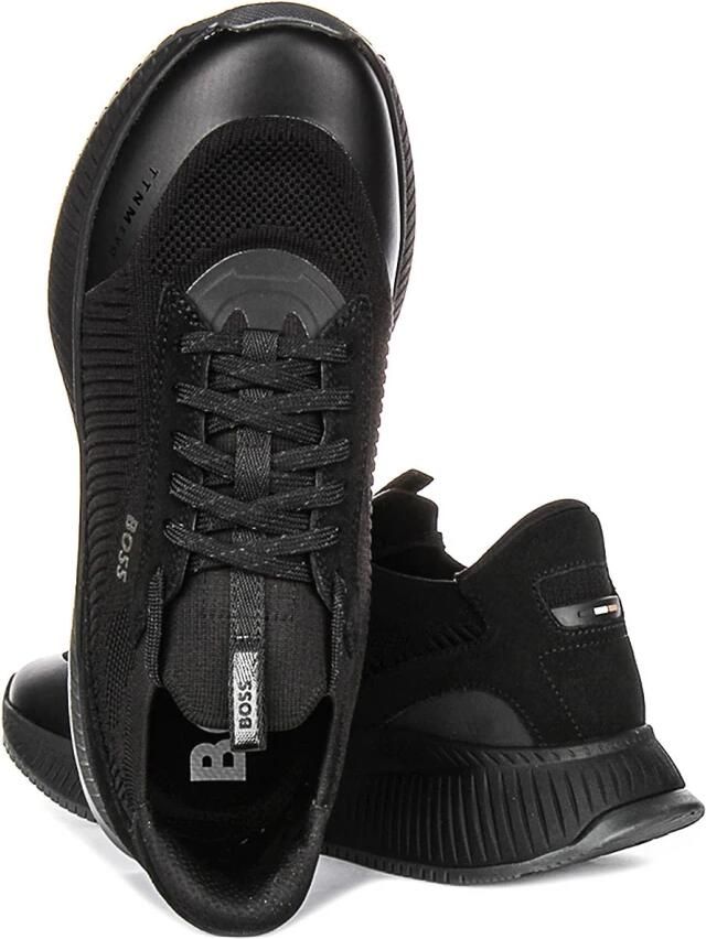 Hugo Boss Sneaker met gebreid bovenwerk en suède details - Foto 2