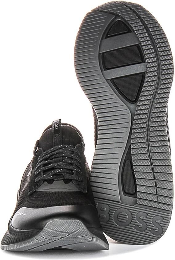Hugo Boss Sneaker met gebreid bovenwerk en suède details - Foto 4