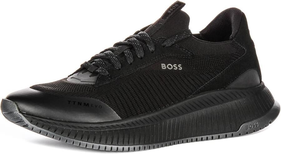 Hugo Boss Sneaker met gebreid bovenwerk en suède details - Foto 5