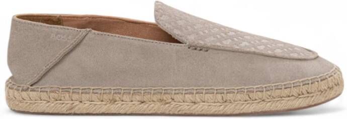 Boss Espadrilles met rafia detail en antislipzool