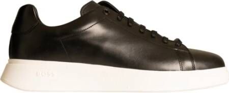 Boss Leren Sneakers Black Heren