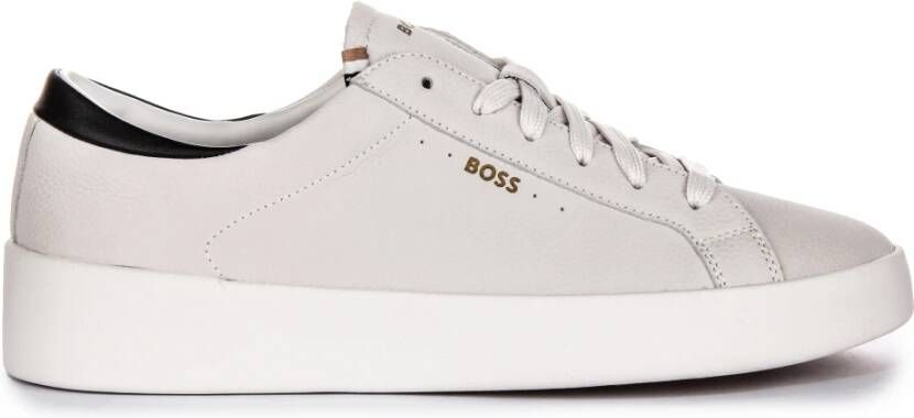 Hugo Boss Heren Klaverstraat Sneakers Verhoog Stijl White Heren