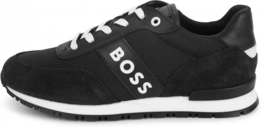 Boss Retro Running Junior Basketbalschoenen Black Heren