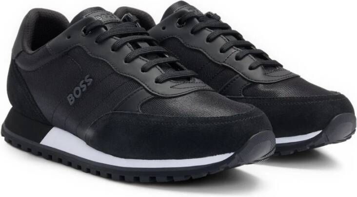 Boss Hugo Sneakers Heren Lage sneakers Herenschoenen Canvas Parkour runn NOS Zwart - Foto 6