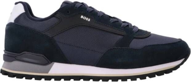 BOSS Lage Sneakers Heren Parkour-l_runn Maat: 40 Materiaal: Textiel Kleur: Blauw
