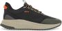 Boss Stedelijke ademende sneakers met oranje details Gray Heren - Thumbnail 1