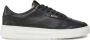 Boss Zwarte Leren Sneakers Baltimore Stijl Black Heren - Thumbnail 1