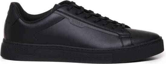 Boss Zwarte Sneakers met Logo Black Heren