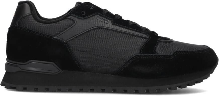 BOSS Lage Sneakers Heren Parkour-l_runn Suède Zwart
