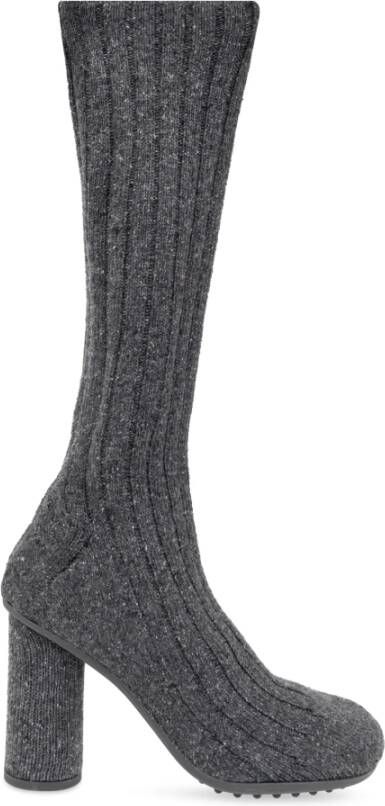 Bottega Veneta `Atomic` enkellaarsjes Gray Dames