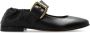 Bottega Veneta Zwarte platte schoenen met Intrecciato-detail Black Dames - Thumbnail 1