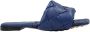 Bottega Veneta Blauwe Leren Platte Sandalen - Thumbnail 1