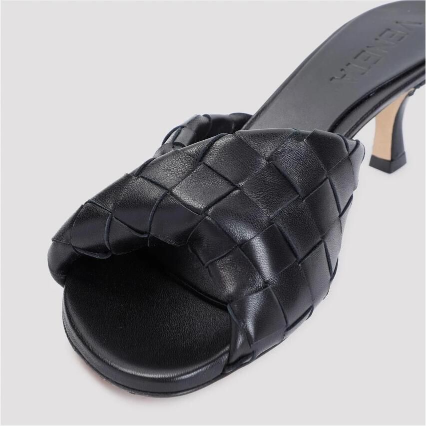 Bottega Veneta Blink Geweven Leren Kitten Heel Muiltjes - Foto 2