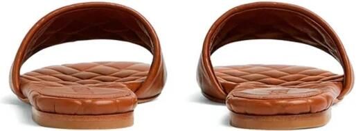 Bottega Veneta Bruine platte sandalen met Intreccio-patroon - Foto 2