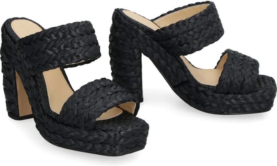 Bottega Veneta Canalazzo Raffia Mules - Foto 3
