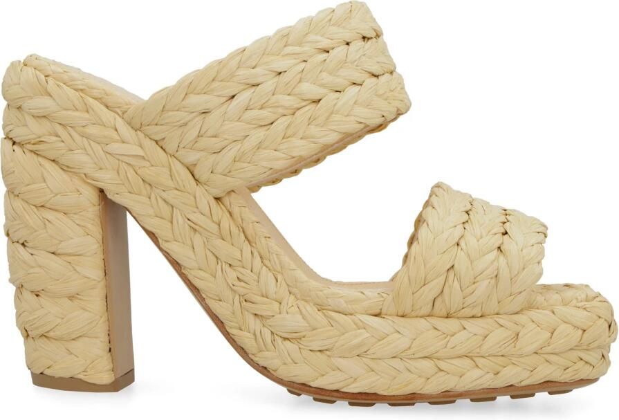 Bottega Veneta Canalazzo Raffia Mules
