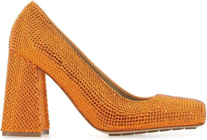 Bottega Veneta Embellished Block Heel Pumps