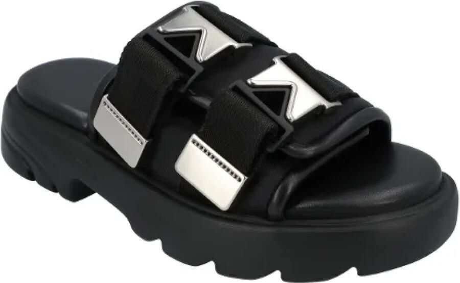 Bottega Veneta Gevoerde platte sandalen van technische stof - Foto 3