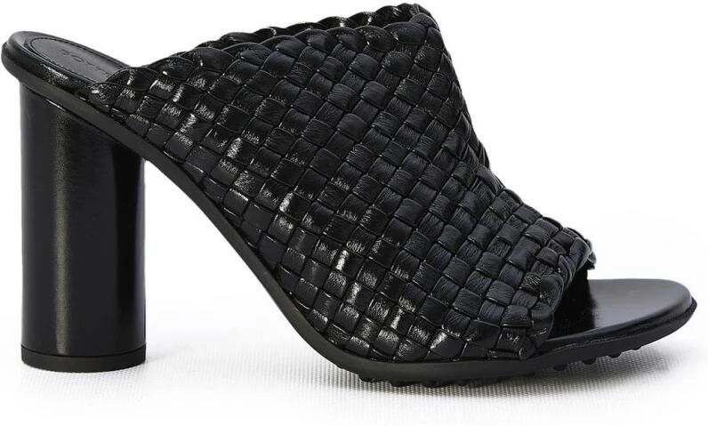 Bottega Veneta Geweven leren muiltjes met blokhak