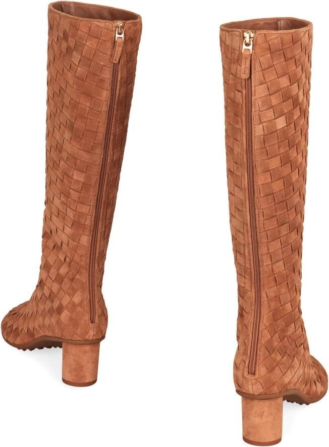 Bottega Veneta Geweven suède kniehoge laarzen - Foto 2