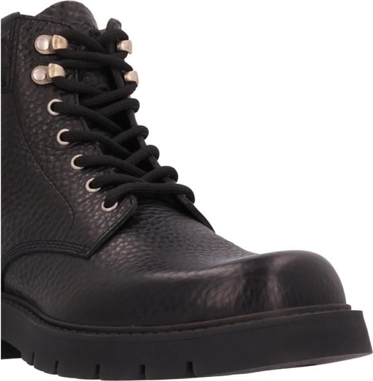 Bottega Veneta Zwarte Veterschoen Enkellaars Black Heren - Foto 2