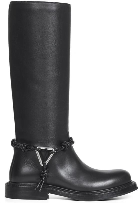 Bottega Veneta James Leren Enkellaarsjes