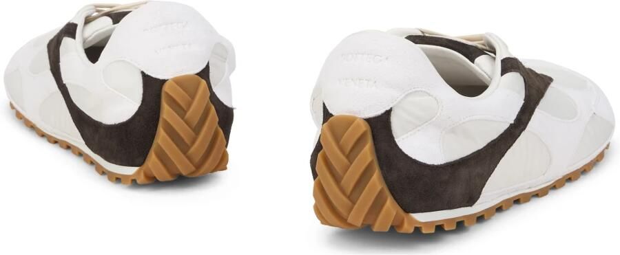 Bottega Veneta Lage sneakers van stof en leer - Foto 2