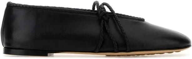 Bottega Veneta Leren Ballerina Flats met Gevlochten Detail