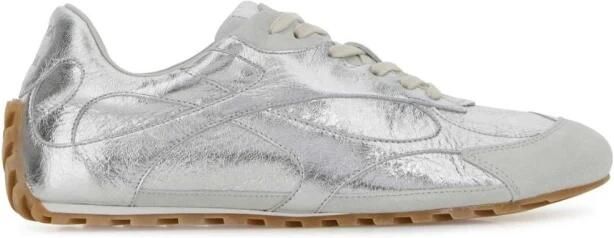 Bottega Veneta Metallic Leather Low-Top Sneakers
